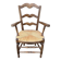 Provencal armchair, straw, vintage, early 20th century.