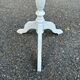 Tripod gueridon / Louis XVI style white patinated side table 1960