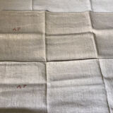 Pair of small hemp farm tablecloths