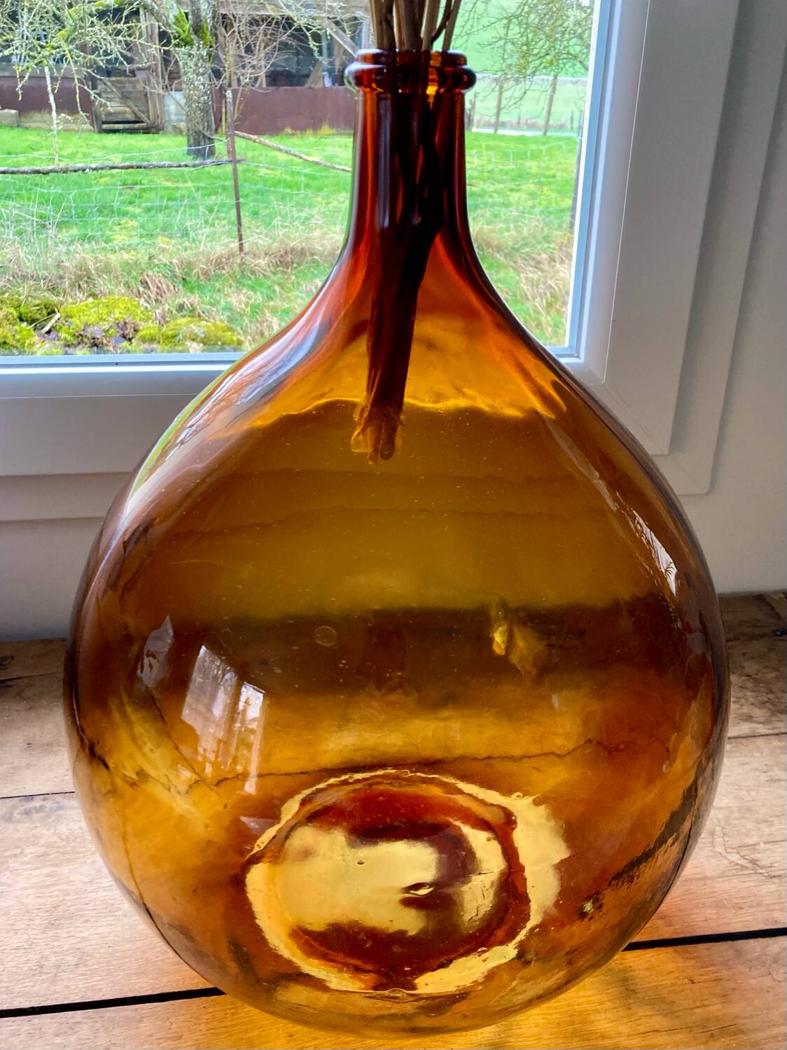 Amber demijohn 30L