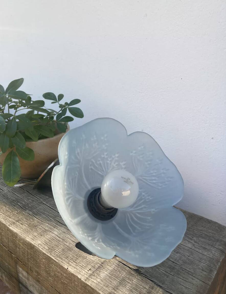 Opaque glass pendant light