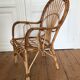 Fauteuil en rotin adulte années 60/70