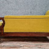 Meridian bench or recamier Napoleon III era mahogany