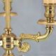 Solid bronze hot water bottle lamp empire style "Lucien Gau"