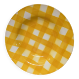 Digoin Sarreguemines soup plate, Scottish pattern
