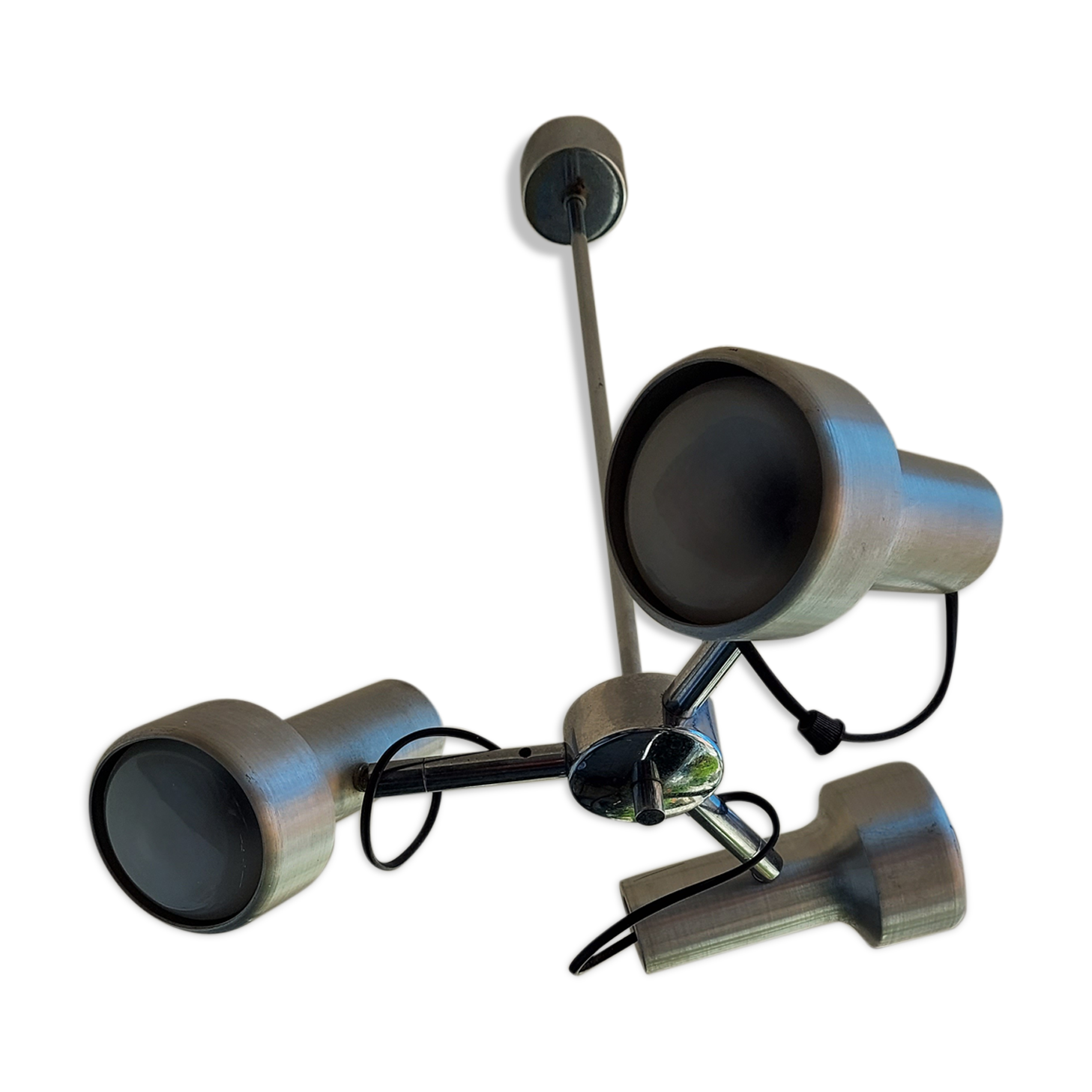 Suspension vintage 70's 3 spots orientable