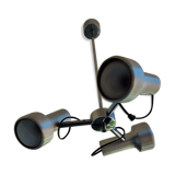 Suspension vintage 70's 3 spots orientable