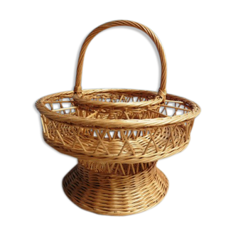 1970 wicker bottle holder