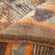 3x11 Brown & Orange Super Soft Vintage Runner Rug, 84x346Cm