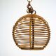 Vintage 1950s Italian Bamboo Sphere Chandelier