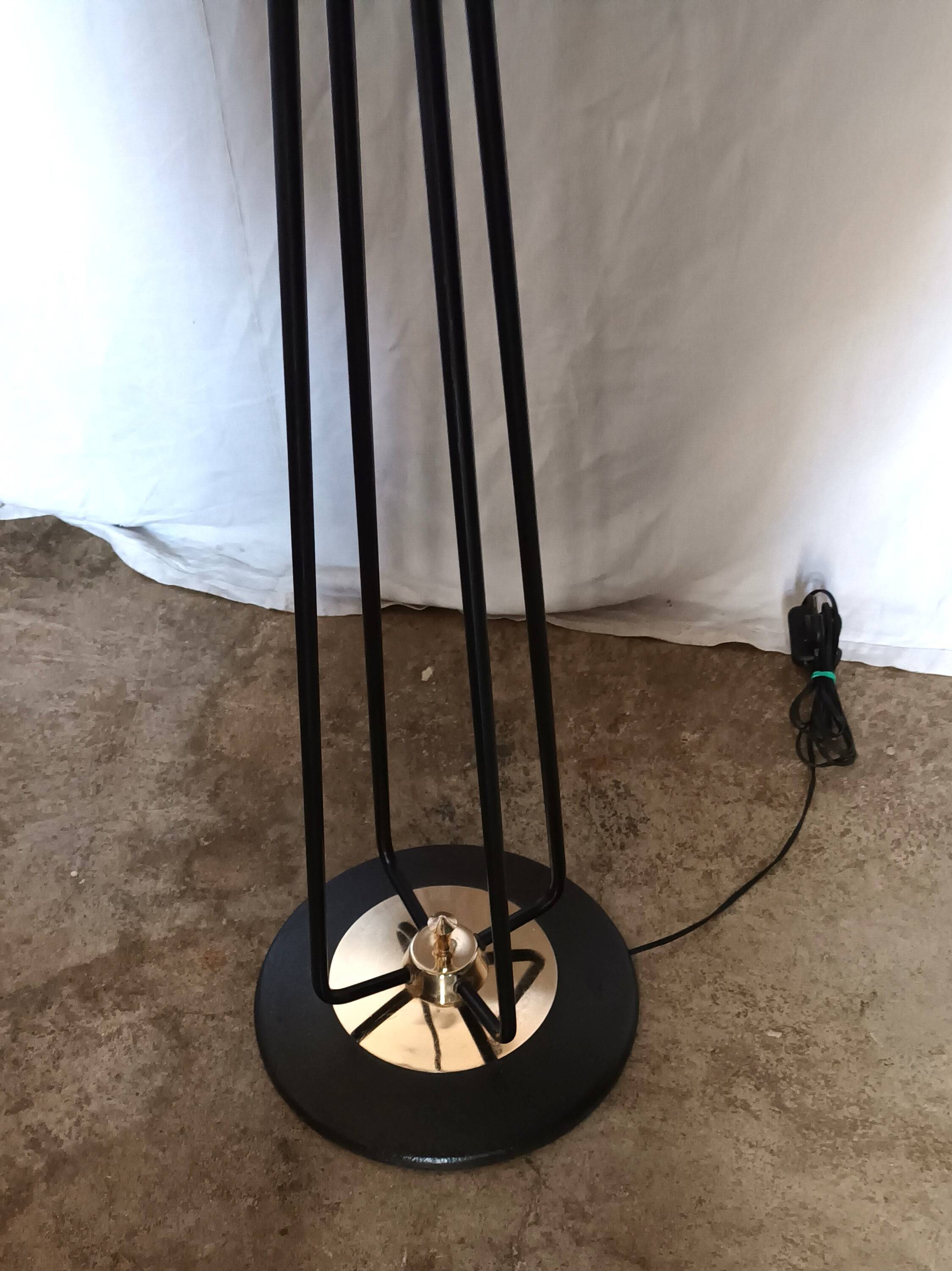 Four-light floor lamp from the Lunel house, 1950s.