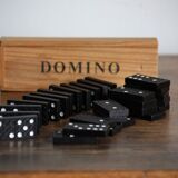 Wooden domino game