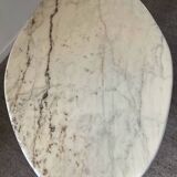 Vintage Carrara marble coffee table