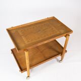 Bar table with extension in oak of danish design manufactured by Hundevad Furniture in the 1960