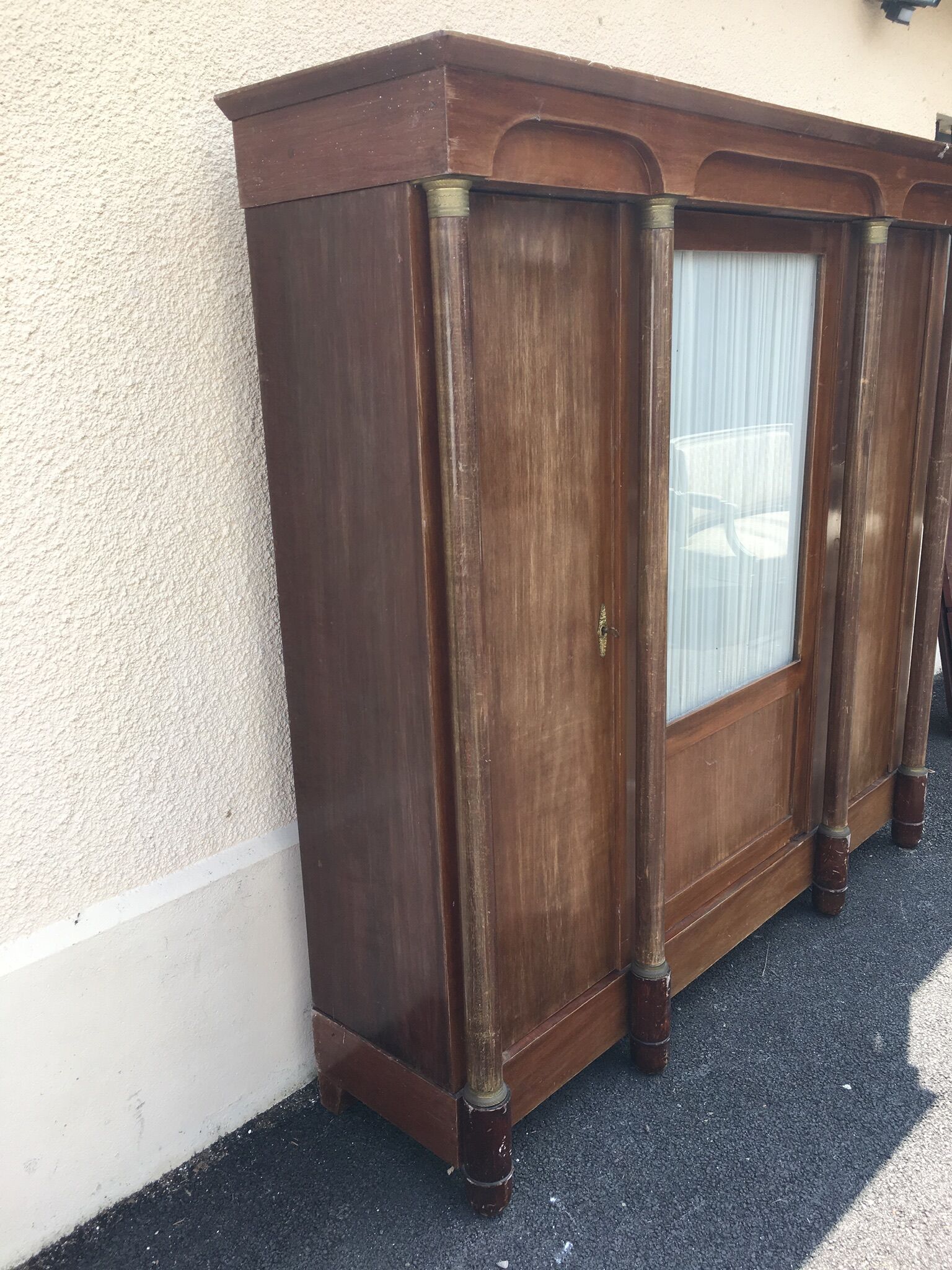 Mahogany Empire bookcase