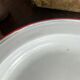 Enamelled metal plates