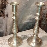 Old bronze candlesticks