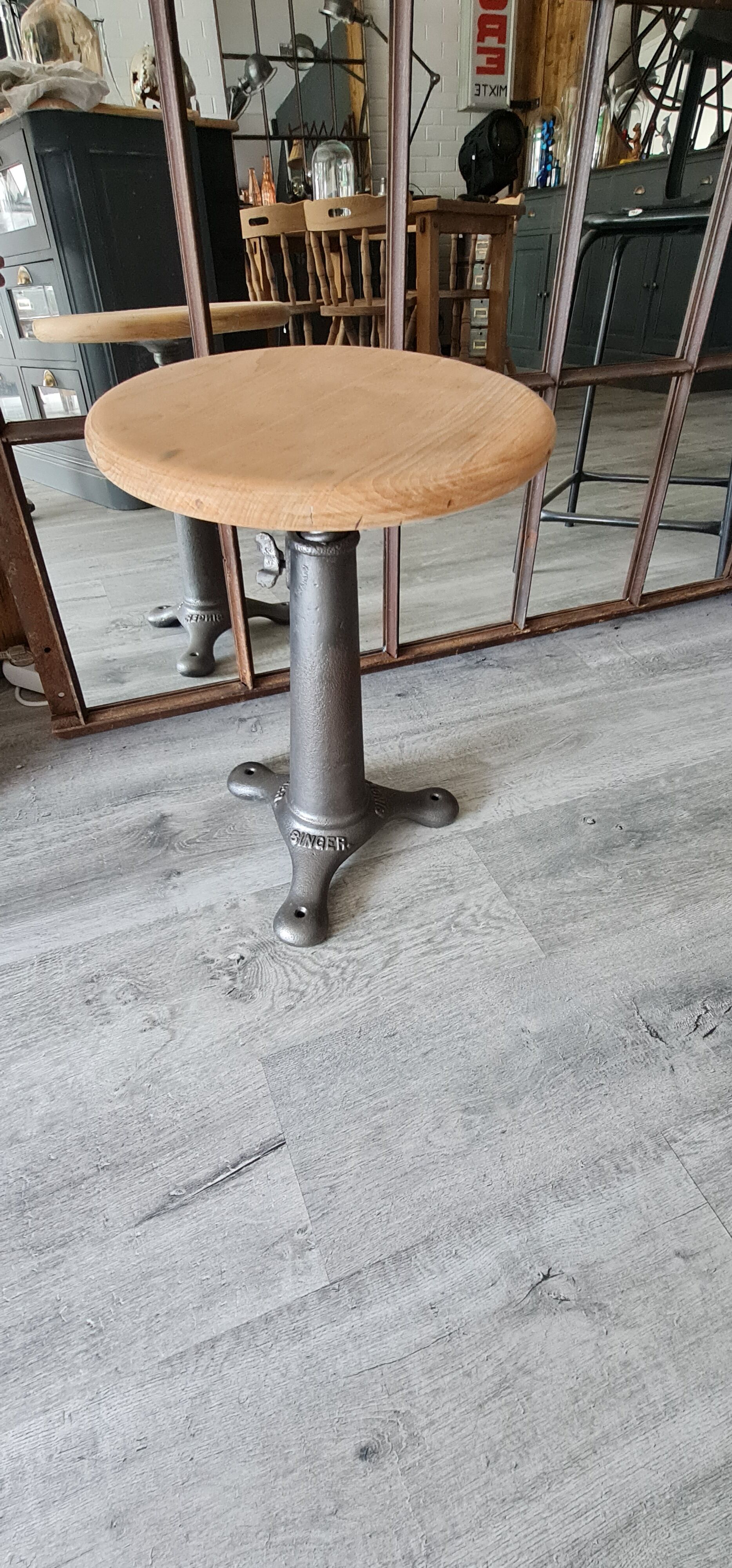 Old singer seamstress stool