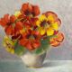 Old oil on canvas signed “Capucines”