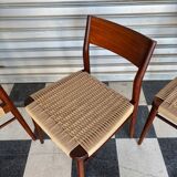 Set of 5 chairs from the 50s designed by Georg Leowald