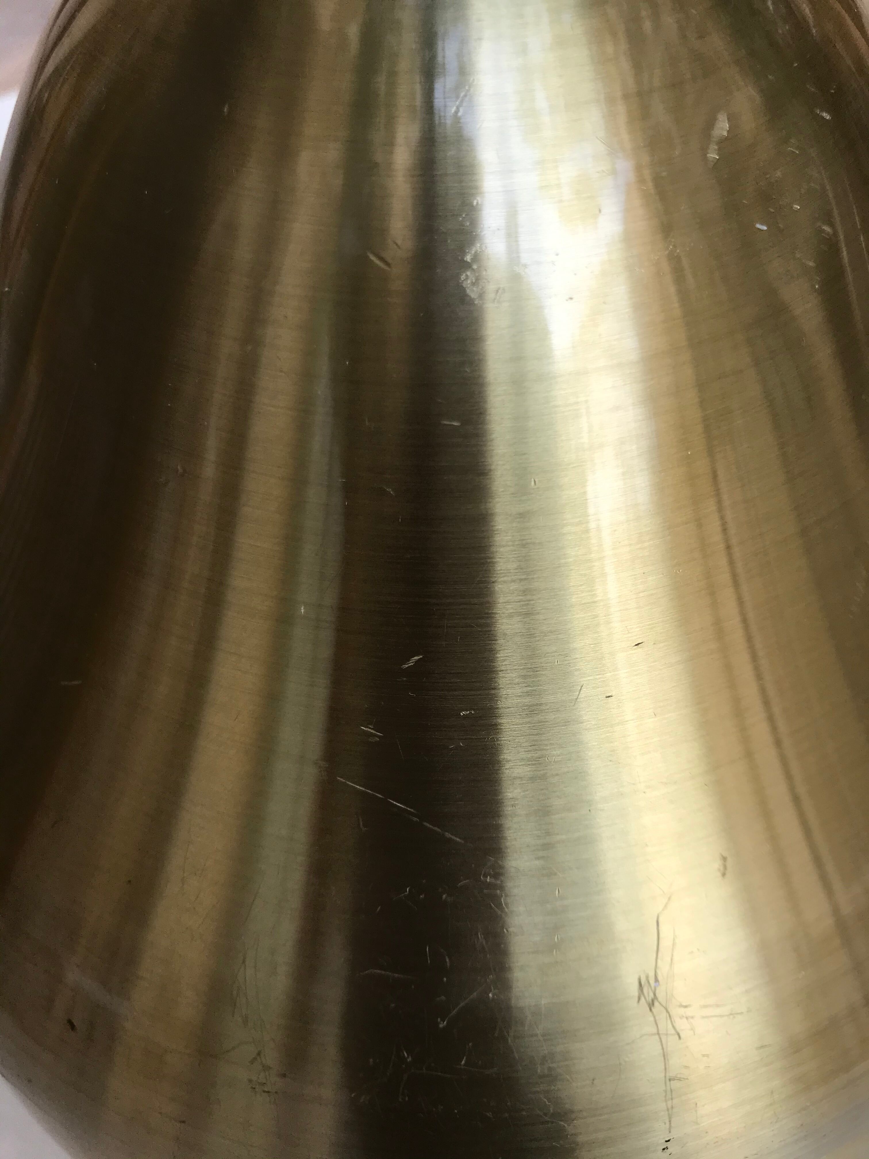 Golden pear-shaped ice bucket signs Novo industries Australiia 1970