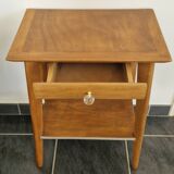 50s side table with compass legs