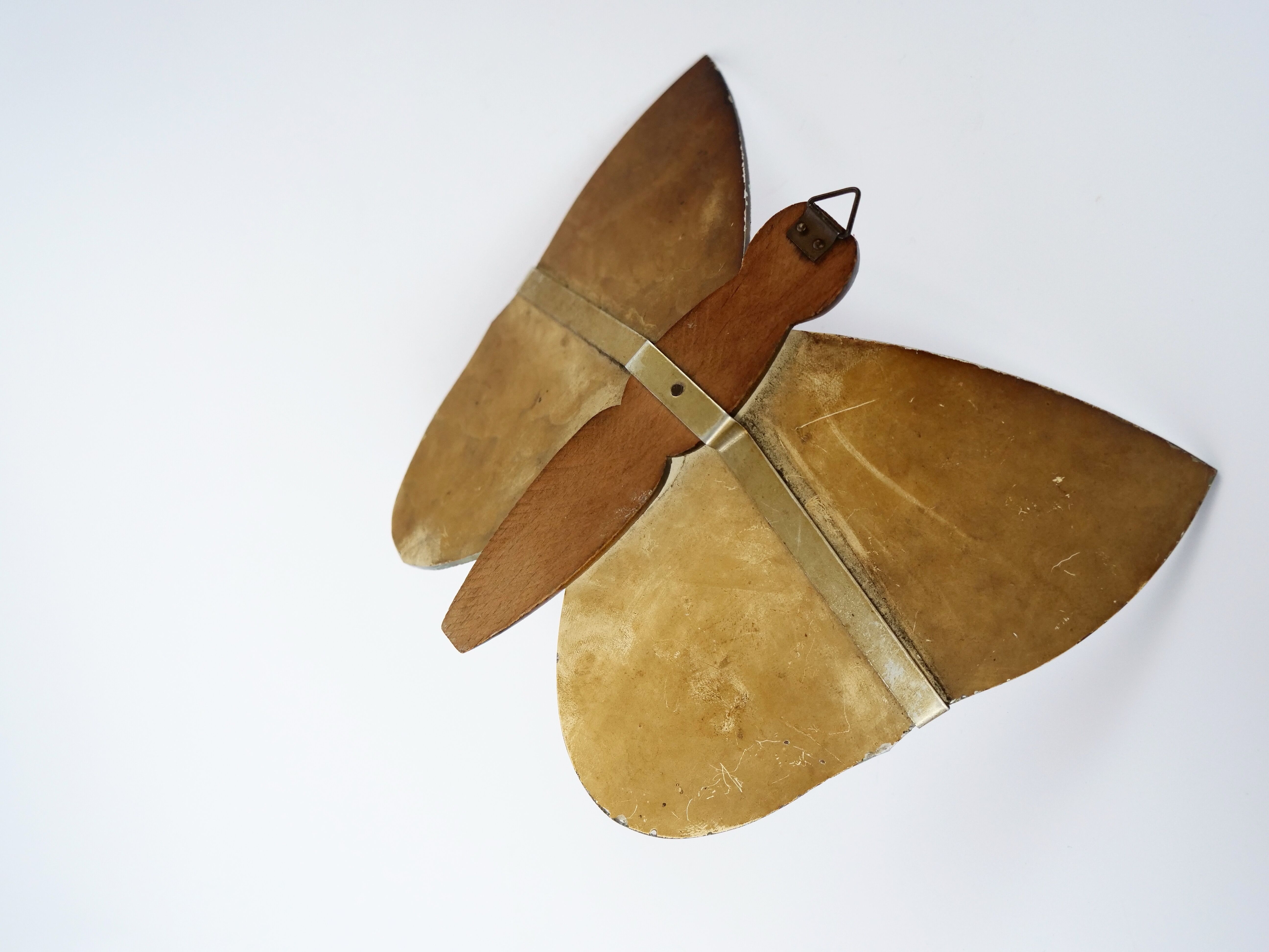 butterfly mirror photophore butterfly wall candlestick 18x15cm
