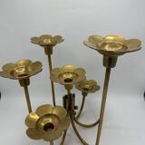 Bougeoir chandelier 7  branches fleurs