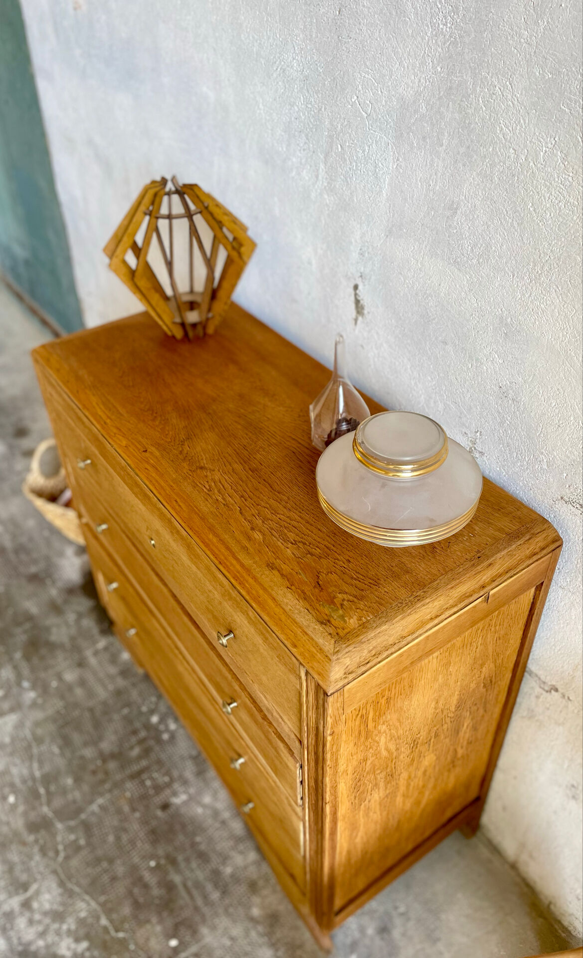 Commode vintage bois - années 50/60 – 4 tiroirs