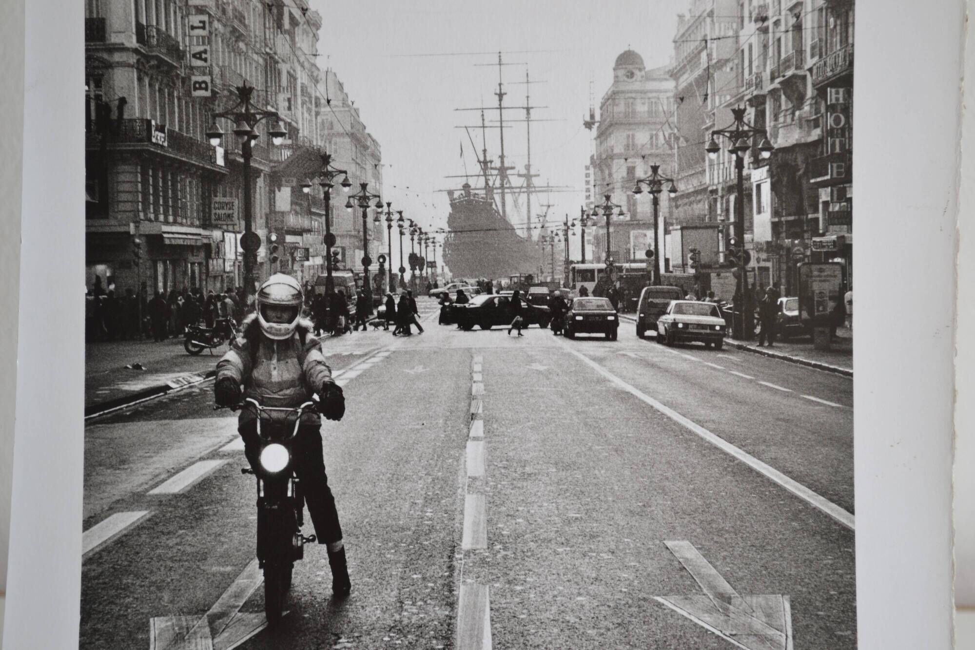 Anonymous silver photo marseille la canebiere and the old port circa 1970
