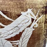 Gilbert Portanier vase decorated with stylized bird