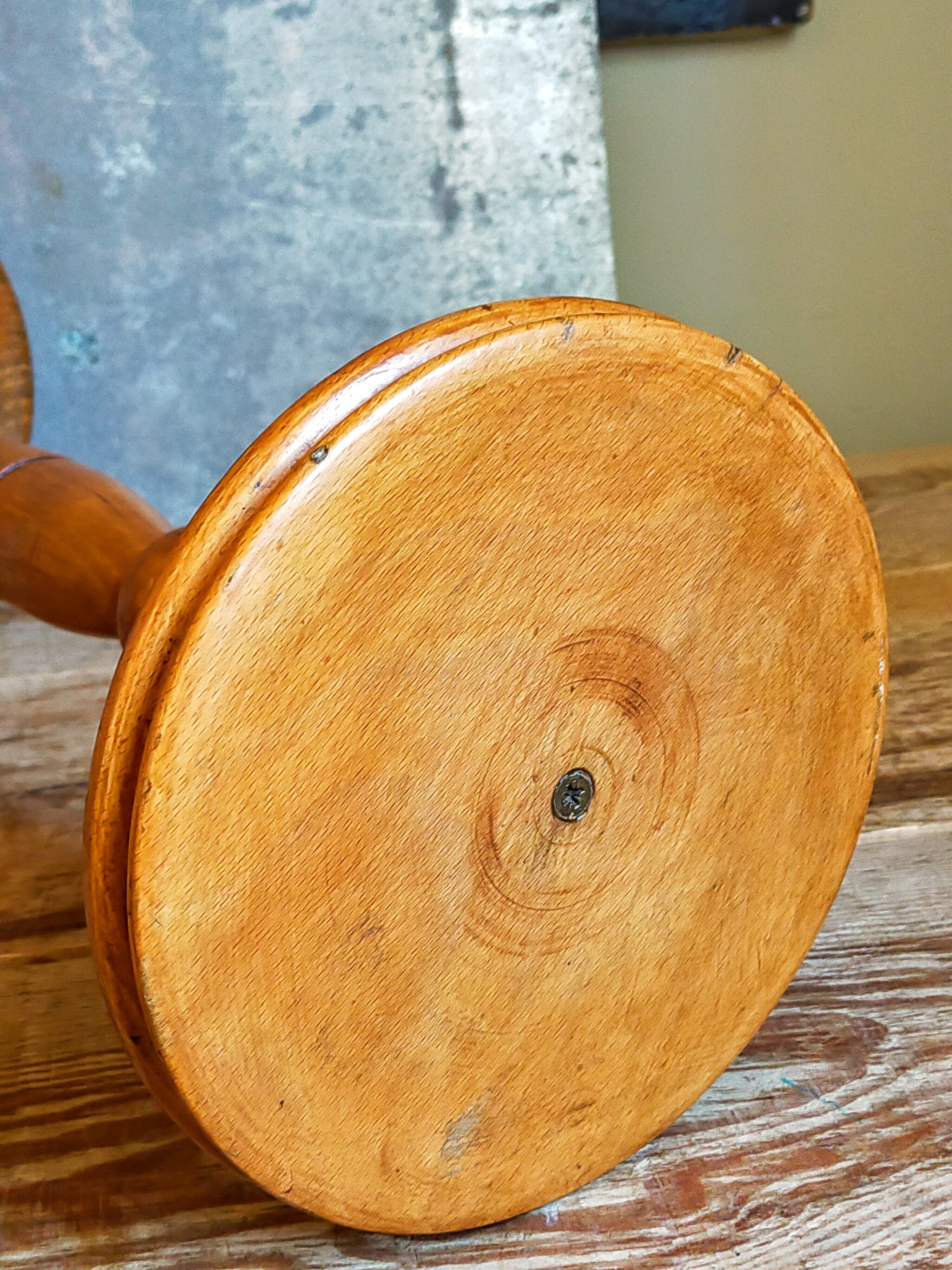 Plant harness in solid wood turned vintage