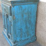 Extra furniture in old blue wood