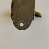 Patère de campagne 1930 en laiton doré patiné