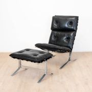 High armchair and ottoman Joker by Olivier Mourgue for Airborn, 1964