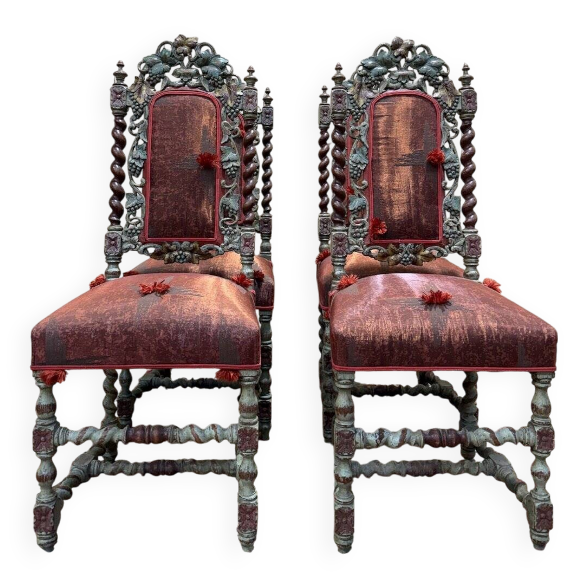 Set of 4 chairs in High Period style