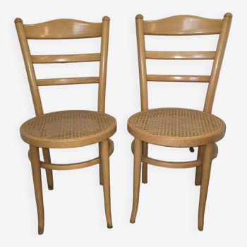 Paire de chaises de bistrot Baumann