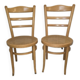 Pair of Baumann bistro chairs