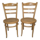 Paire de chaises de bistrot Baumann