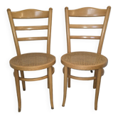Pair of Baumann bistro chairs