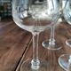 Set of 7 wine glasses drinking crystal balloon chiseled foot hemmed