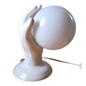 Lampe main en céramique - 1980