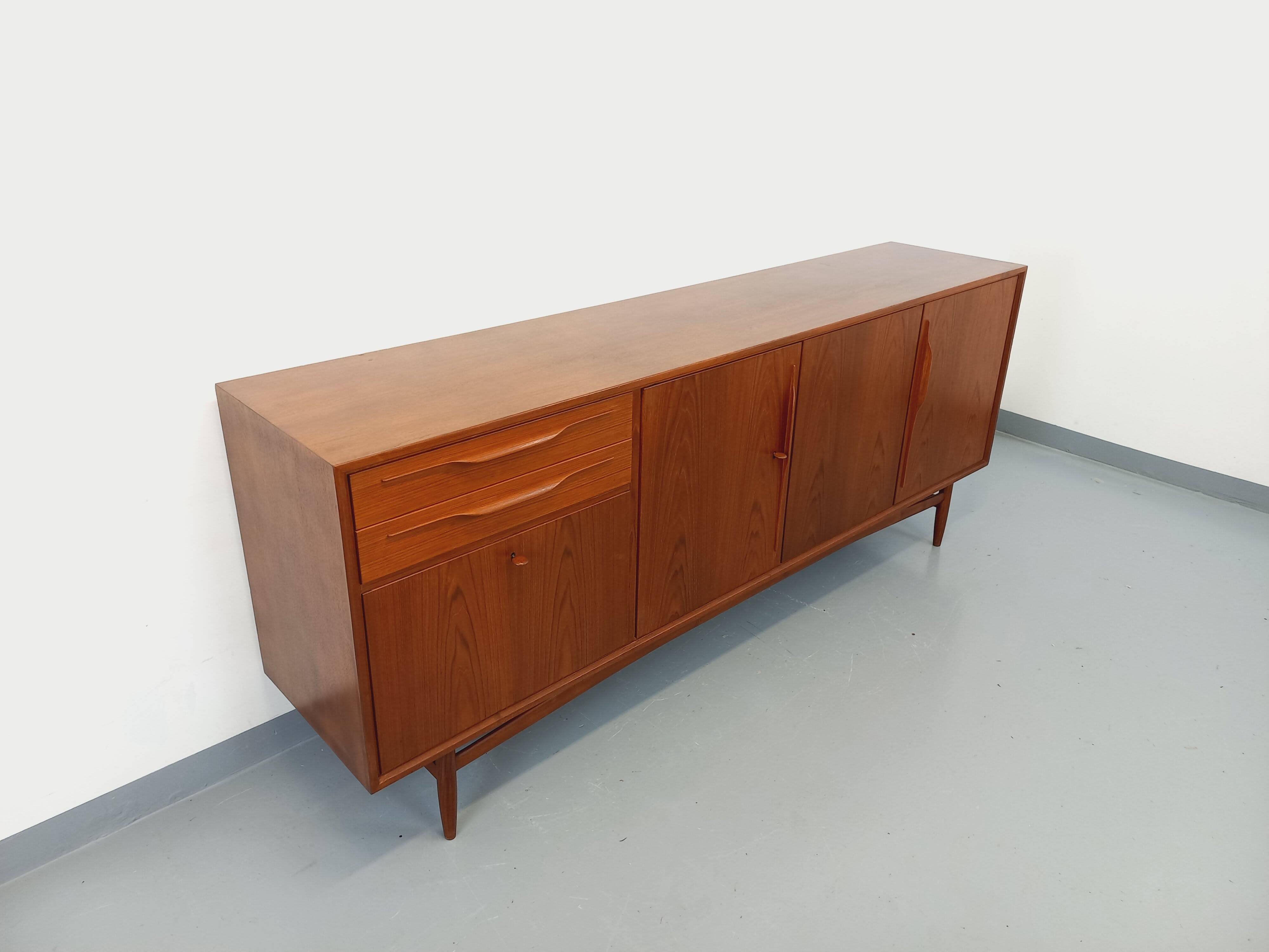 Vintage Swiss Teak Scandinavian style sideboard in teak from the 60s