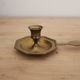 Vintage brass hand candle holder – Pineapple handle rat of the cellar