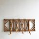 Portemanteau mural en bambou et rotin  - 1960/70