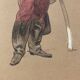 Louis vallet (1856-1940), sous-officier aux guides, 1869 aquarelle encadrée
