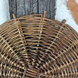 Old wicker tray wall decoration