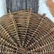 Old wicker tray wall decoration
