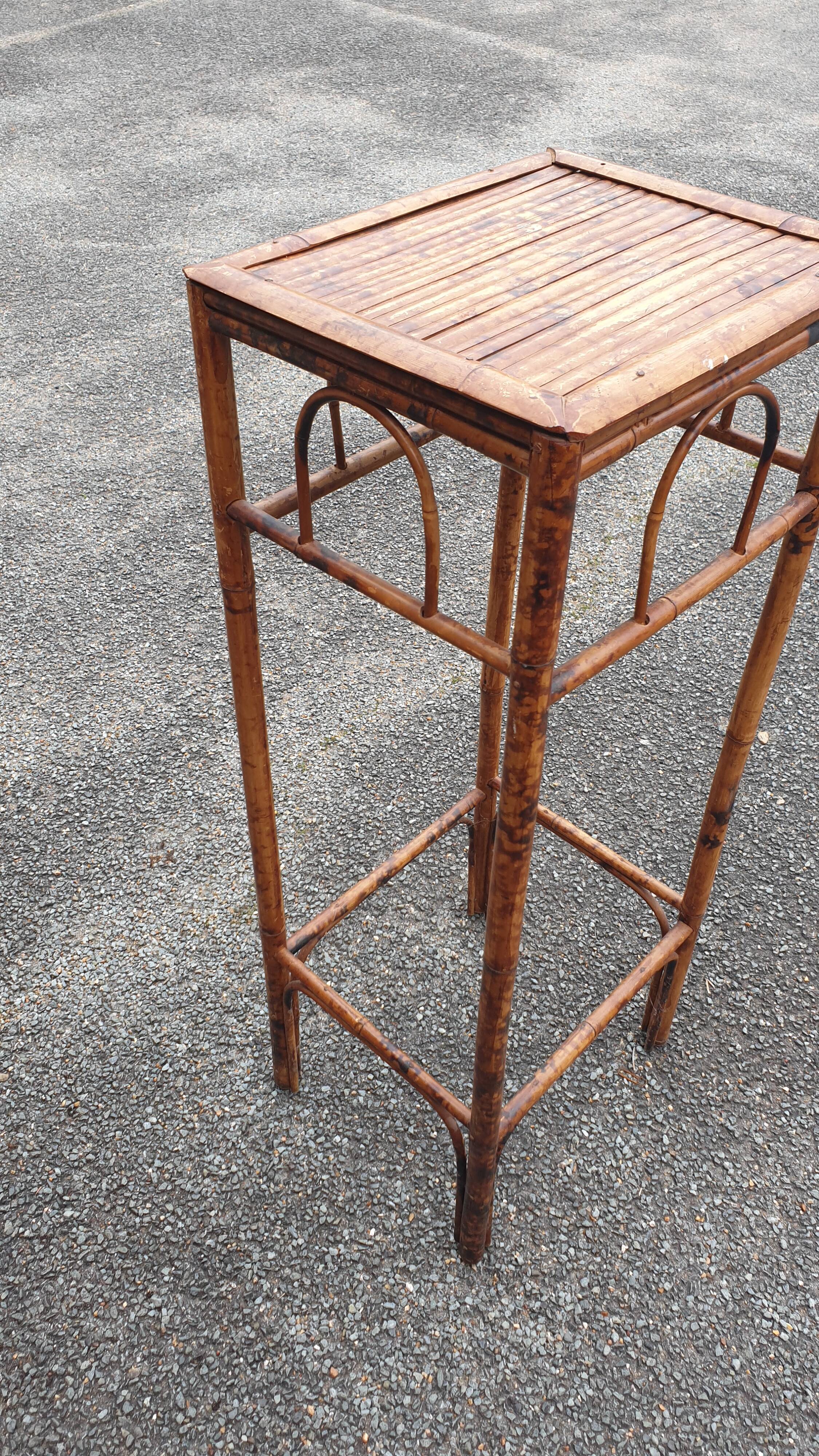 Colonial-style stained bamboo harness