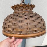 Vintage rattan ceiling light